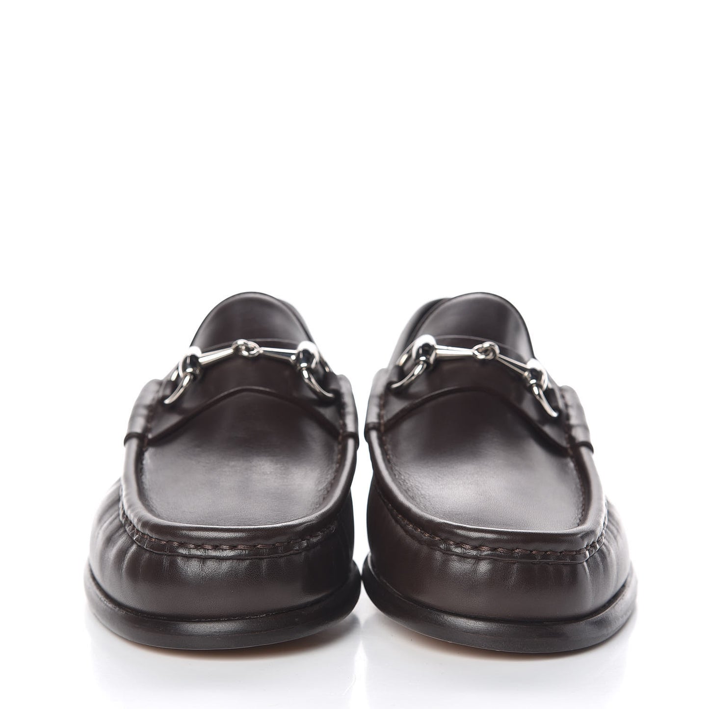 Calfskin Mens 1953 Horsebit Loafers 5.5 Marrone
