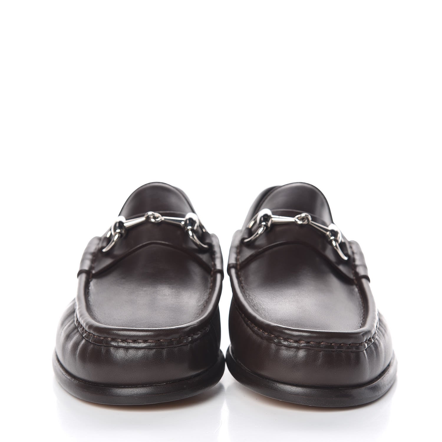 Gucci Calfskin Mens 1953 Horsebit Loafers 5.5 Marrone 2 of 8