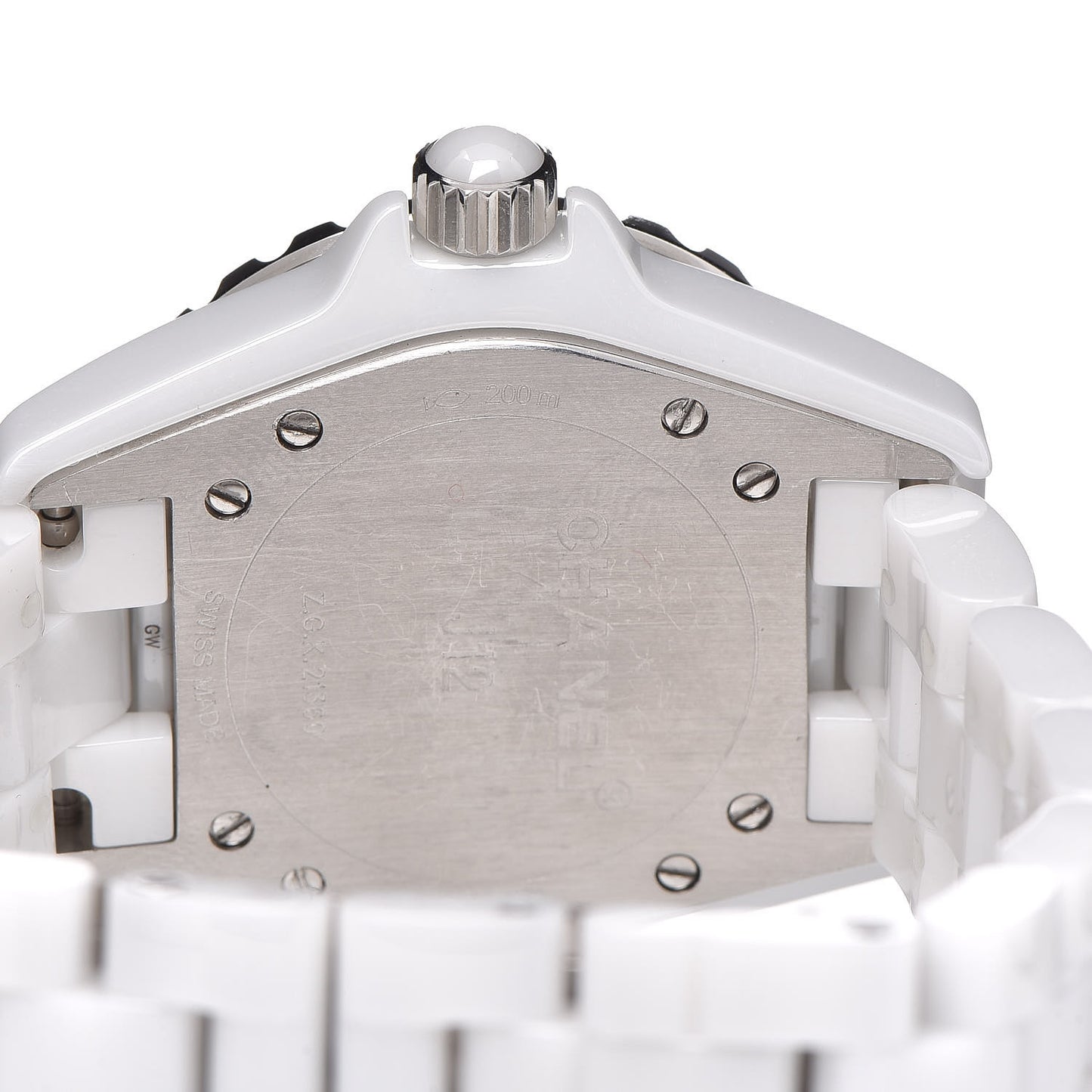 Stainless Steel Ceramic 33mm J12 Quartz Watch White