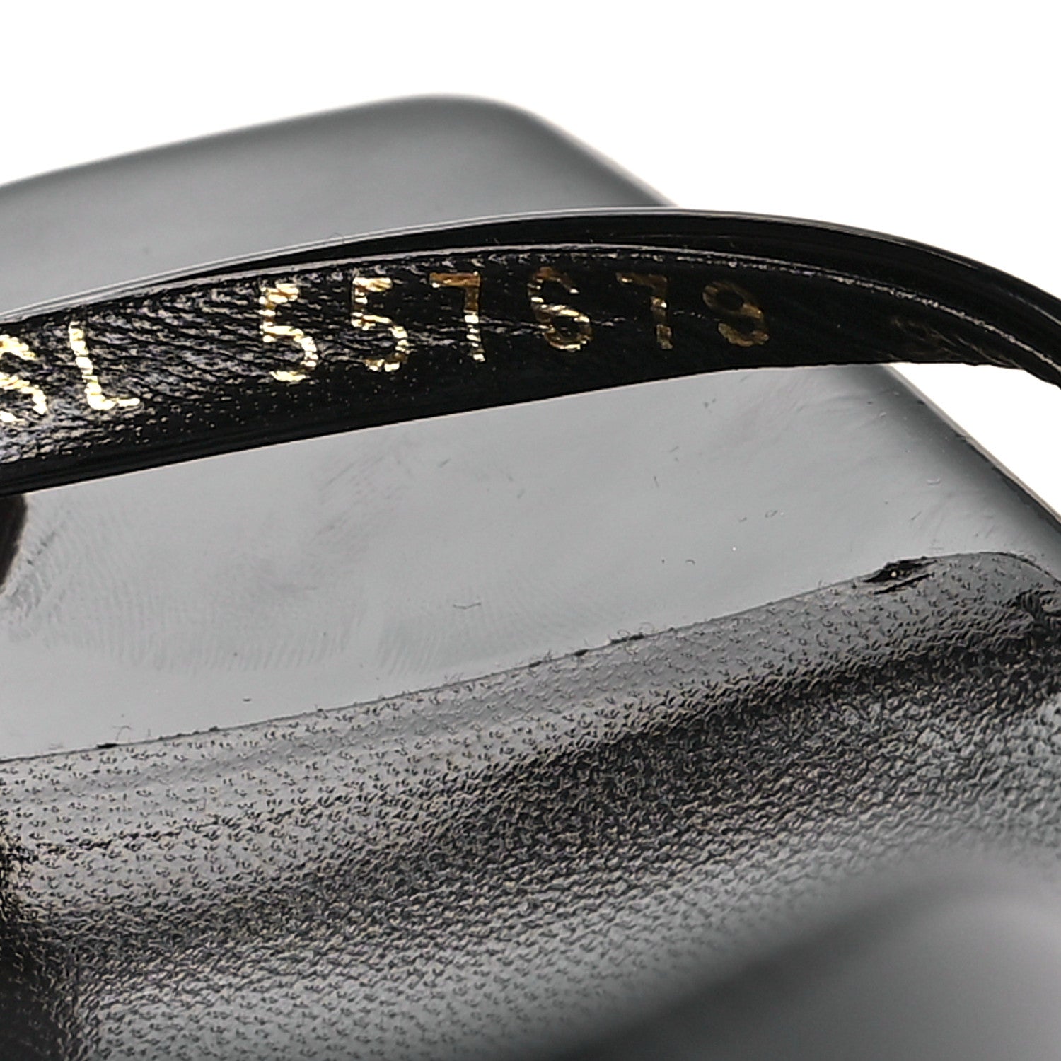 Saint Laurent Patent Calfskin Opyum 85 Sandals 36.5 Black 6 of 9