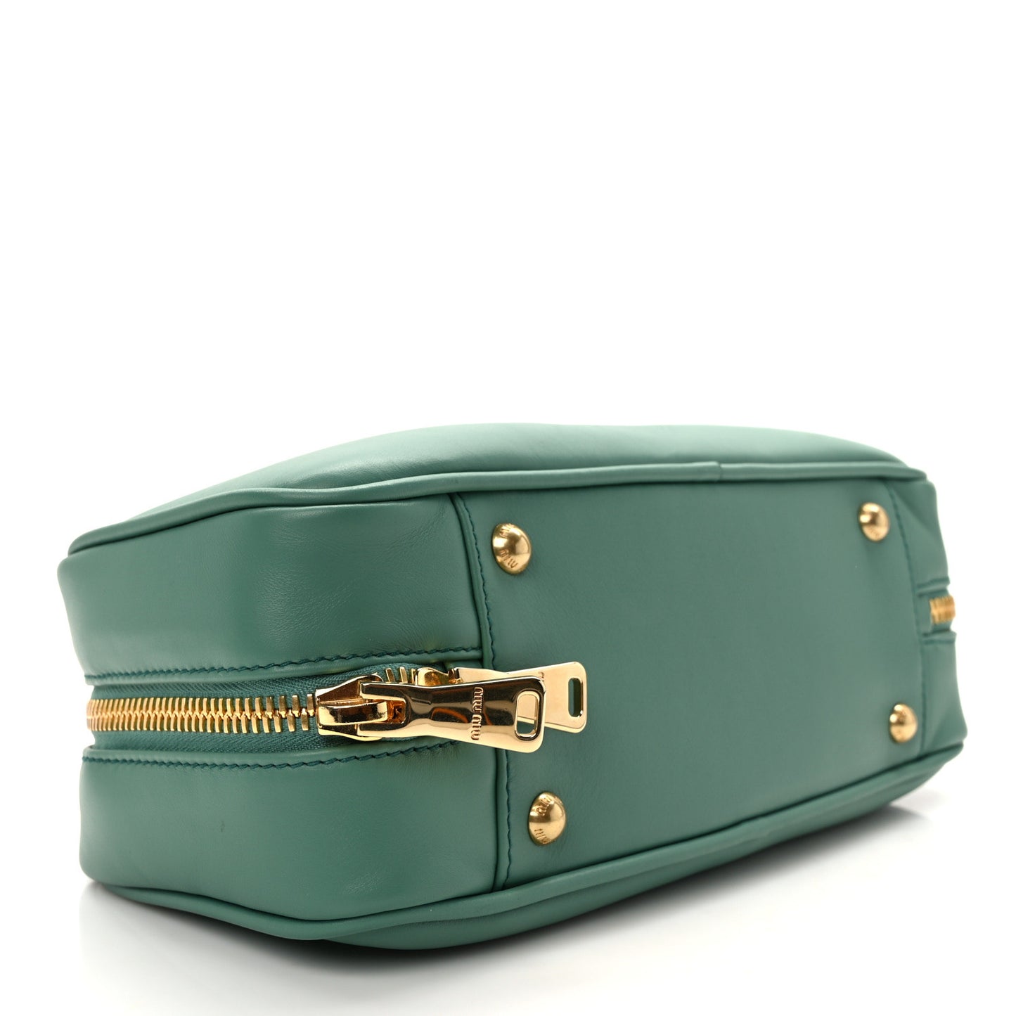 Calfskin Arcadie Top Handle Bag Salvia