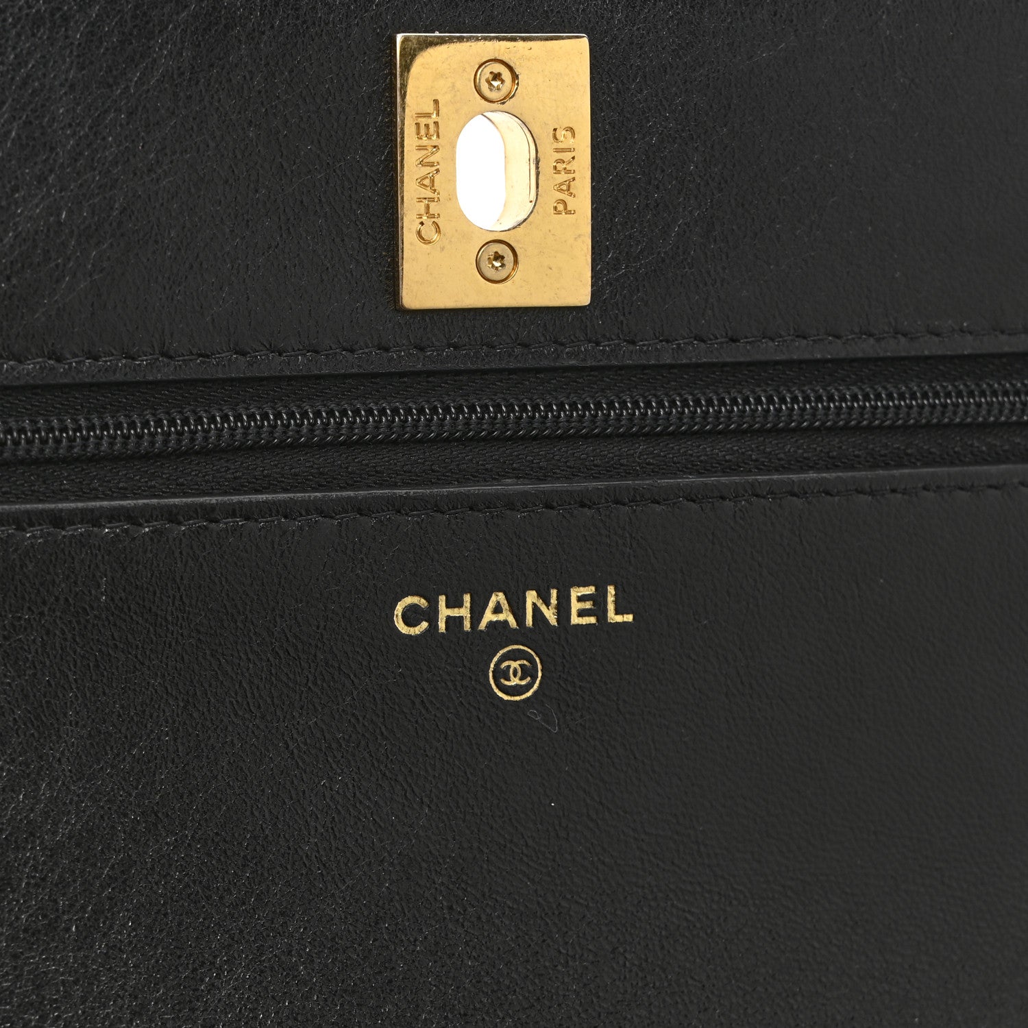 Chanel Shiny Lambskin Quilted Dynasty Wallet On Chain WOC Black 6 of 12