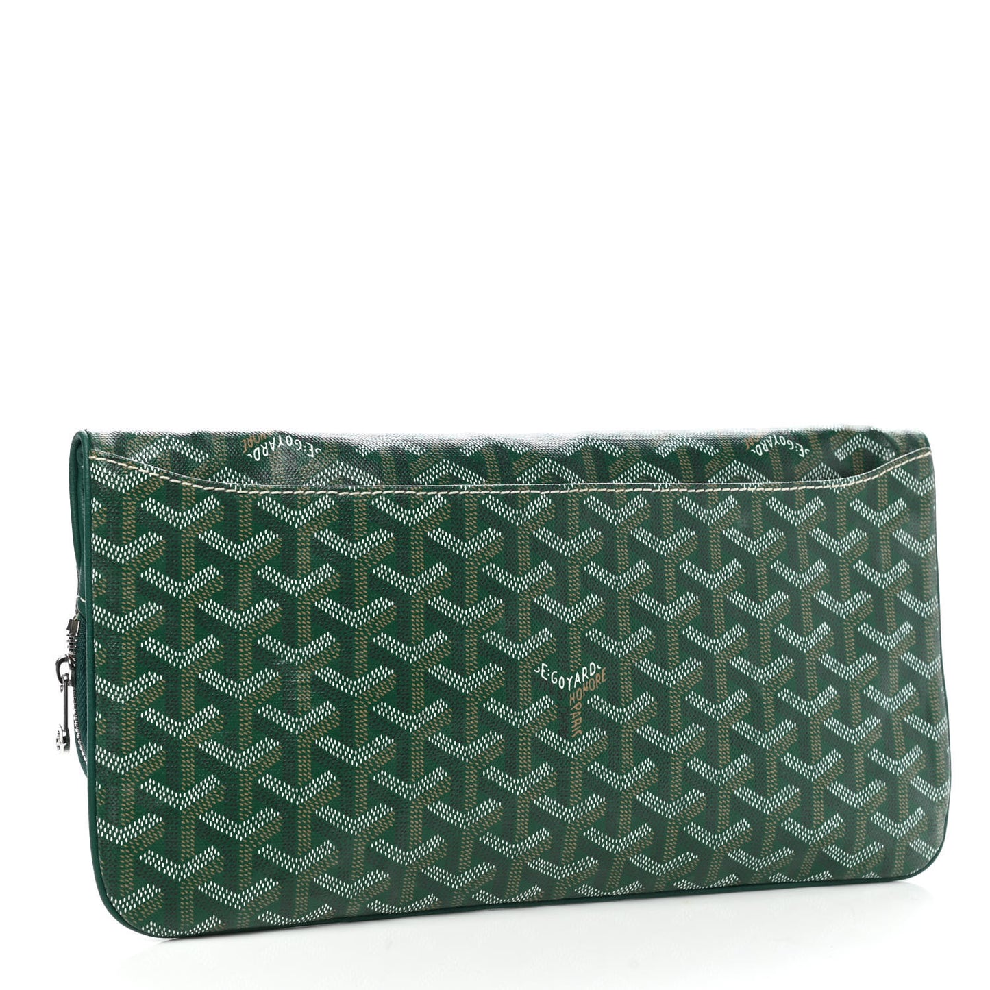 Goyardine Sainte Marie Soft Clutch Green