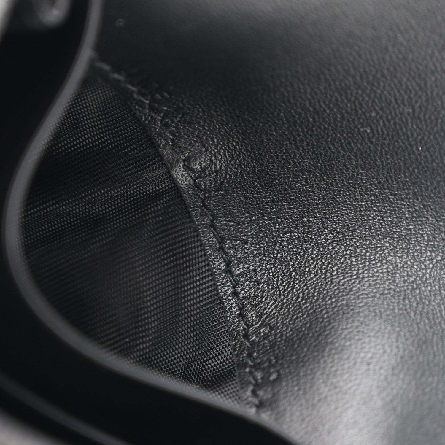 Christian Dior Grained Calfskin Saddle Card Holder Black 7 of 7