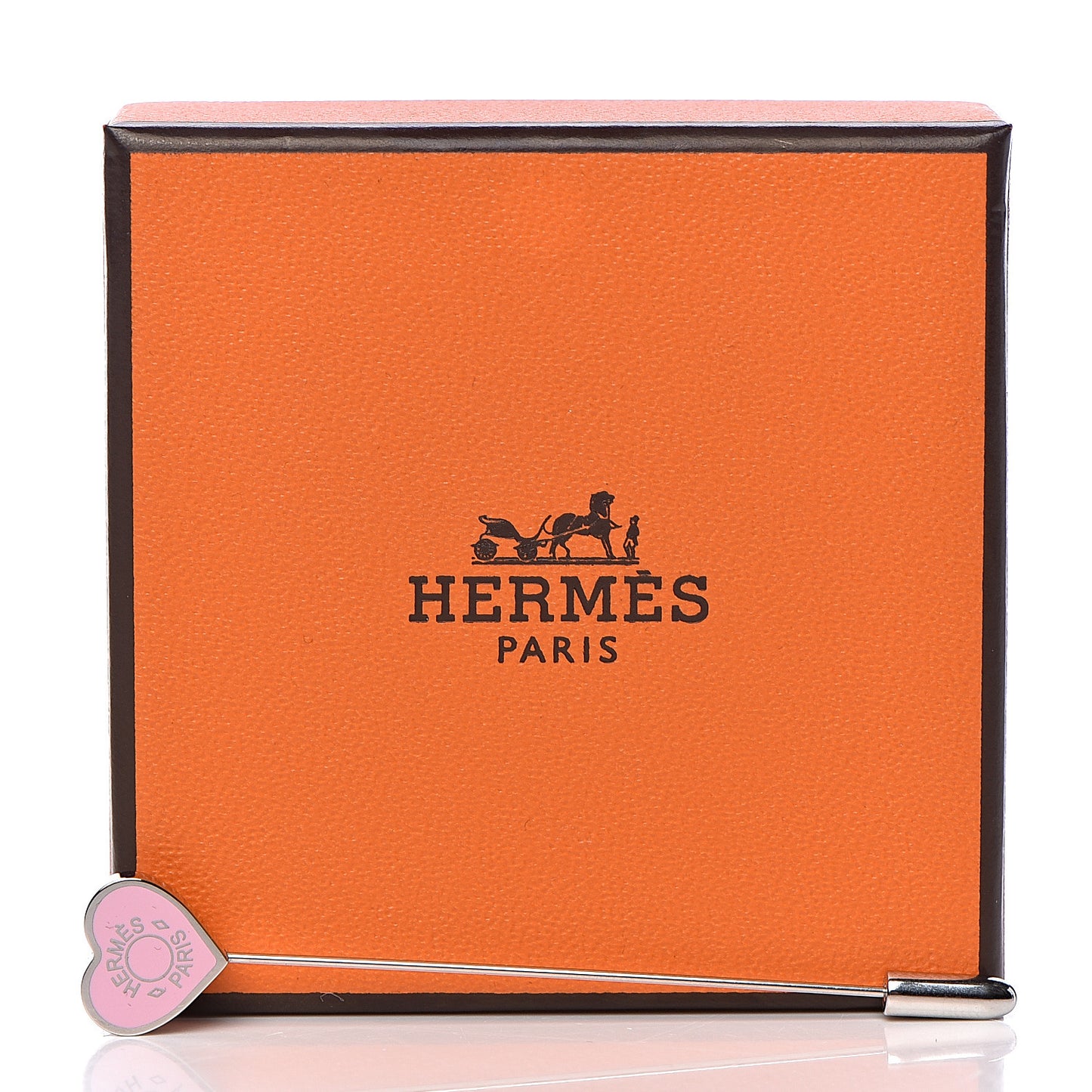 Lacquered Palladium Clou De Coeur Hat Pin