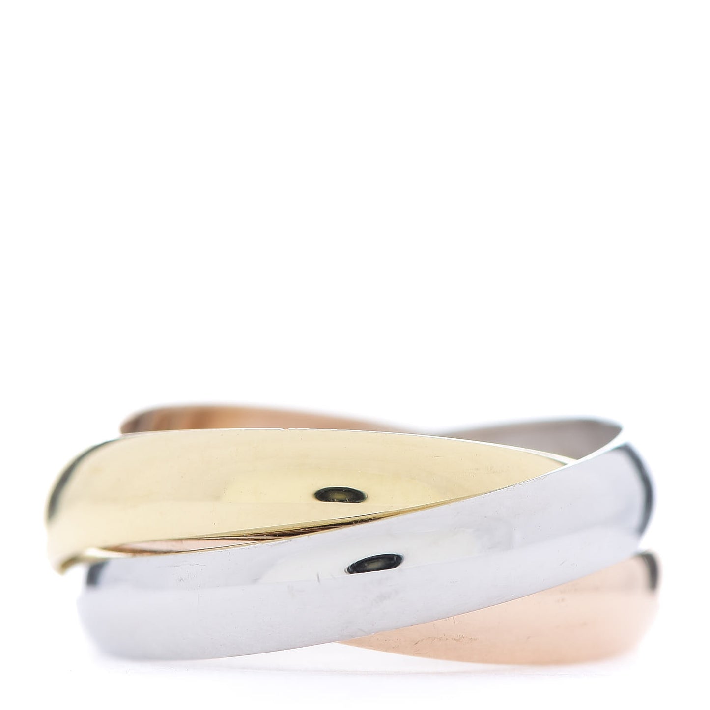 18K Pink Yellow White Gold Classic Trinity Ring 47 4