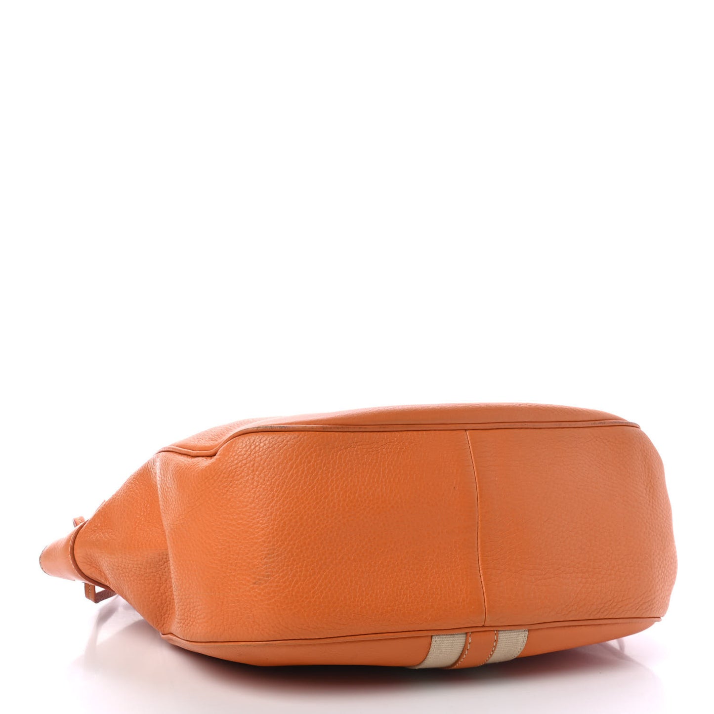 Vitello Daino Lizard Shoulder Bag Orange