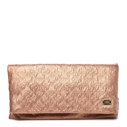 Louis Vuitton Jacquard Quilted Monogram Limelight Clutch GM Rose Gold 1 of 11