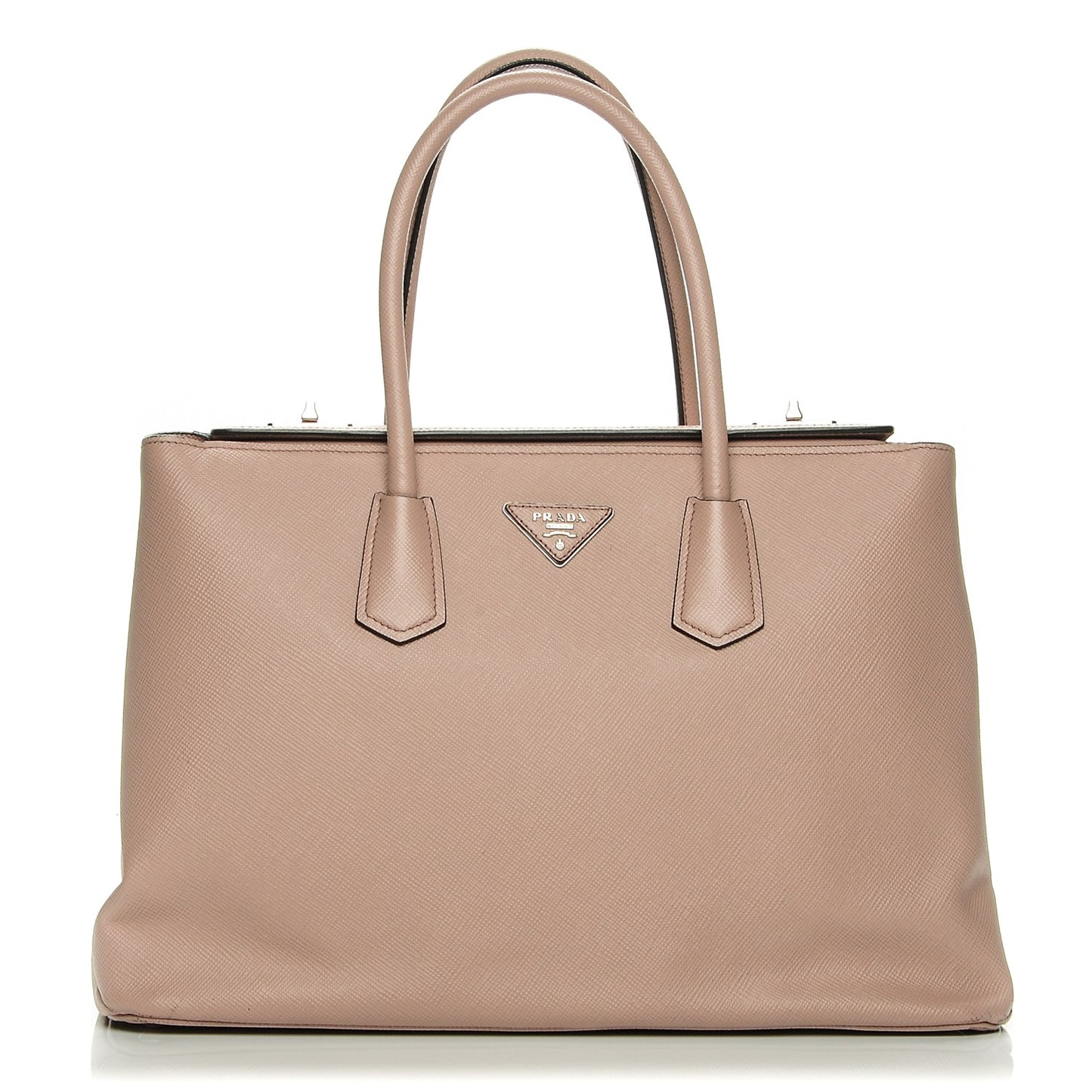 Saffiano Cuir Twin Tote Cammeo