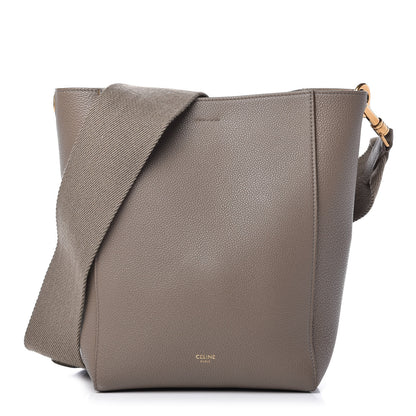 Celine Soft Grained Calfskin Small Sangle Bucket Bag Taupe 1 of 8