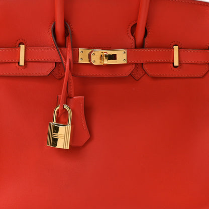 Hermes Swift Birkin 25 Rouge Tomate 8 of 13