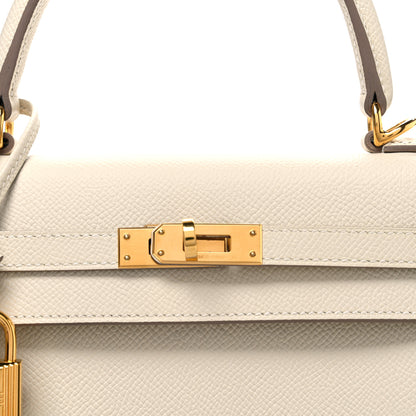 Hermes Epsom Kelly Sellier 25 Craie 8 of 10