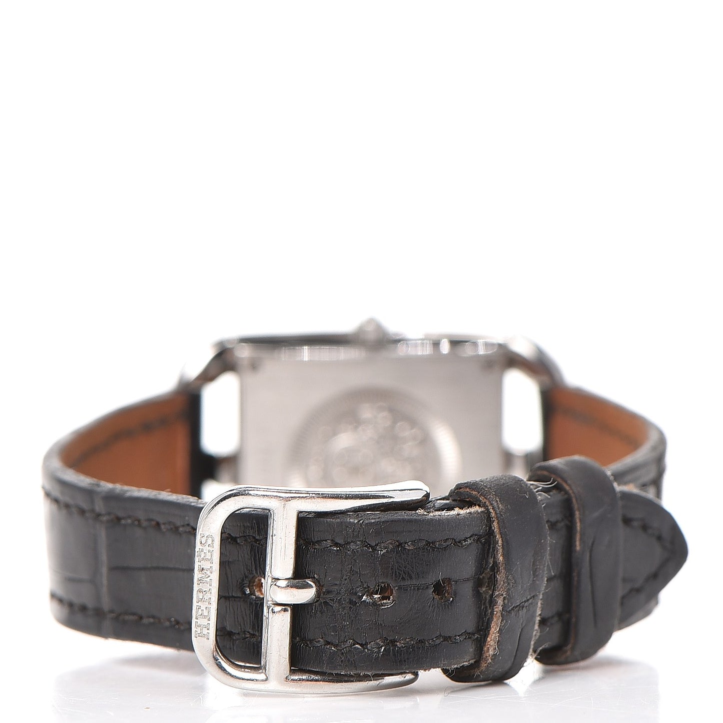 Stainless Steel Alligator 23mm Cape Cod Quartz Watch Noir