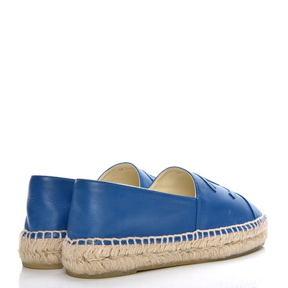 Chanel Lambskin CC Espadrilles 36 Blue 4 of 7