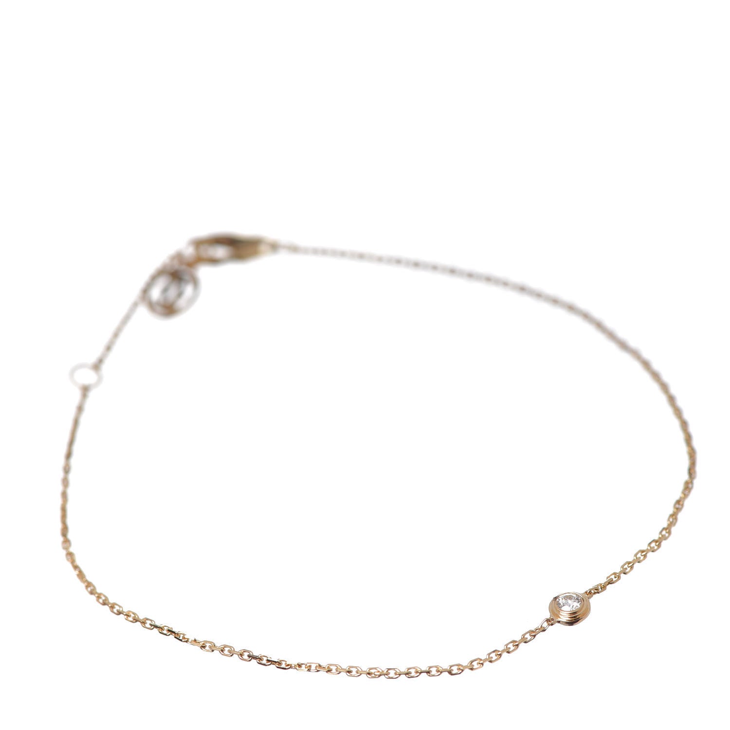 Cartier 18K Yellow Gold Diamond XS D'Amour Bracelet 1 of 6