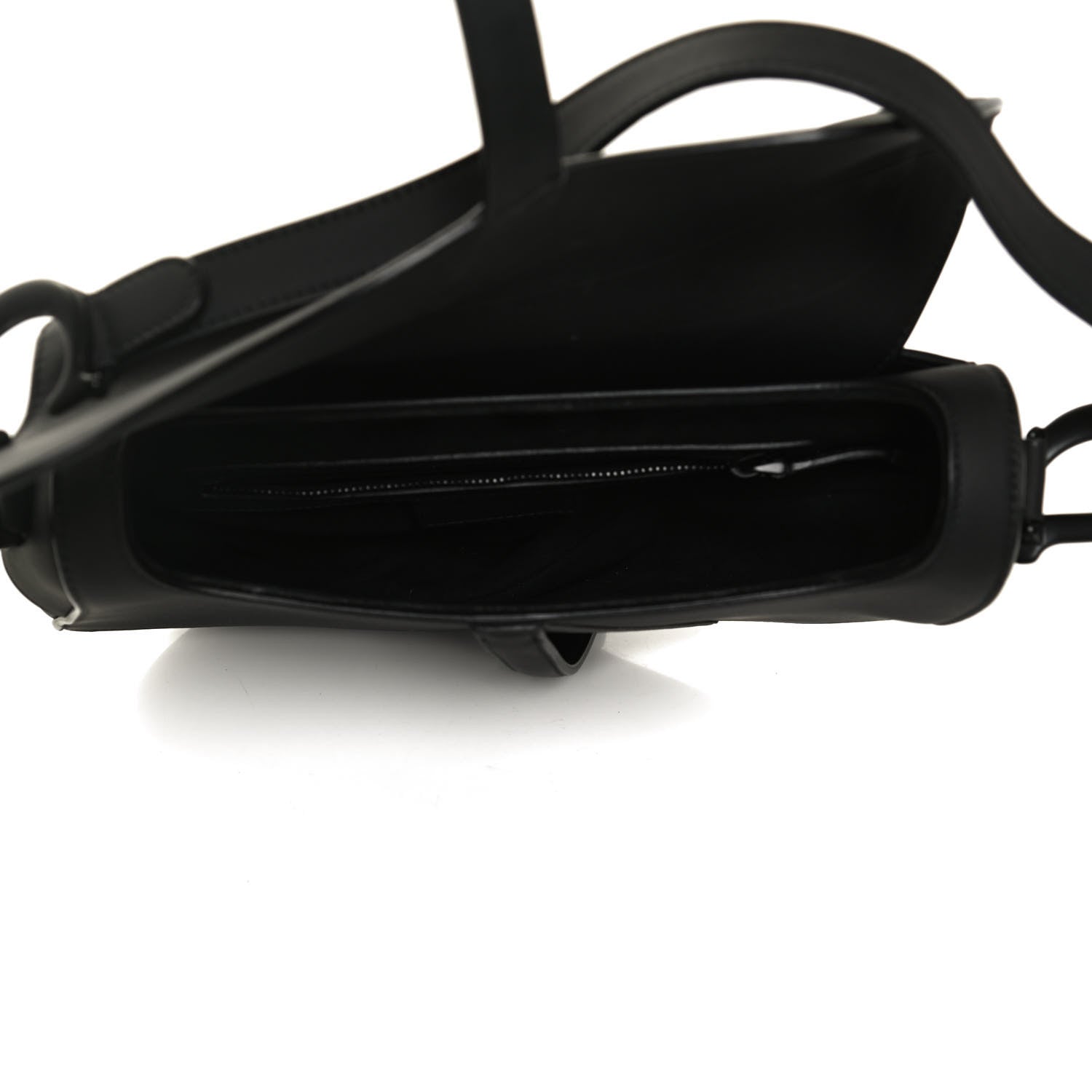 Christian Dior Ultra Matte Calfskin Saddle Bag Black 5 of 12
