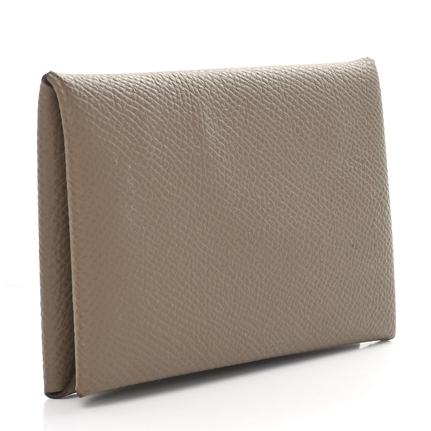 Hermes Epsom Calvi Card Case Etoupe 3 of 8
