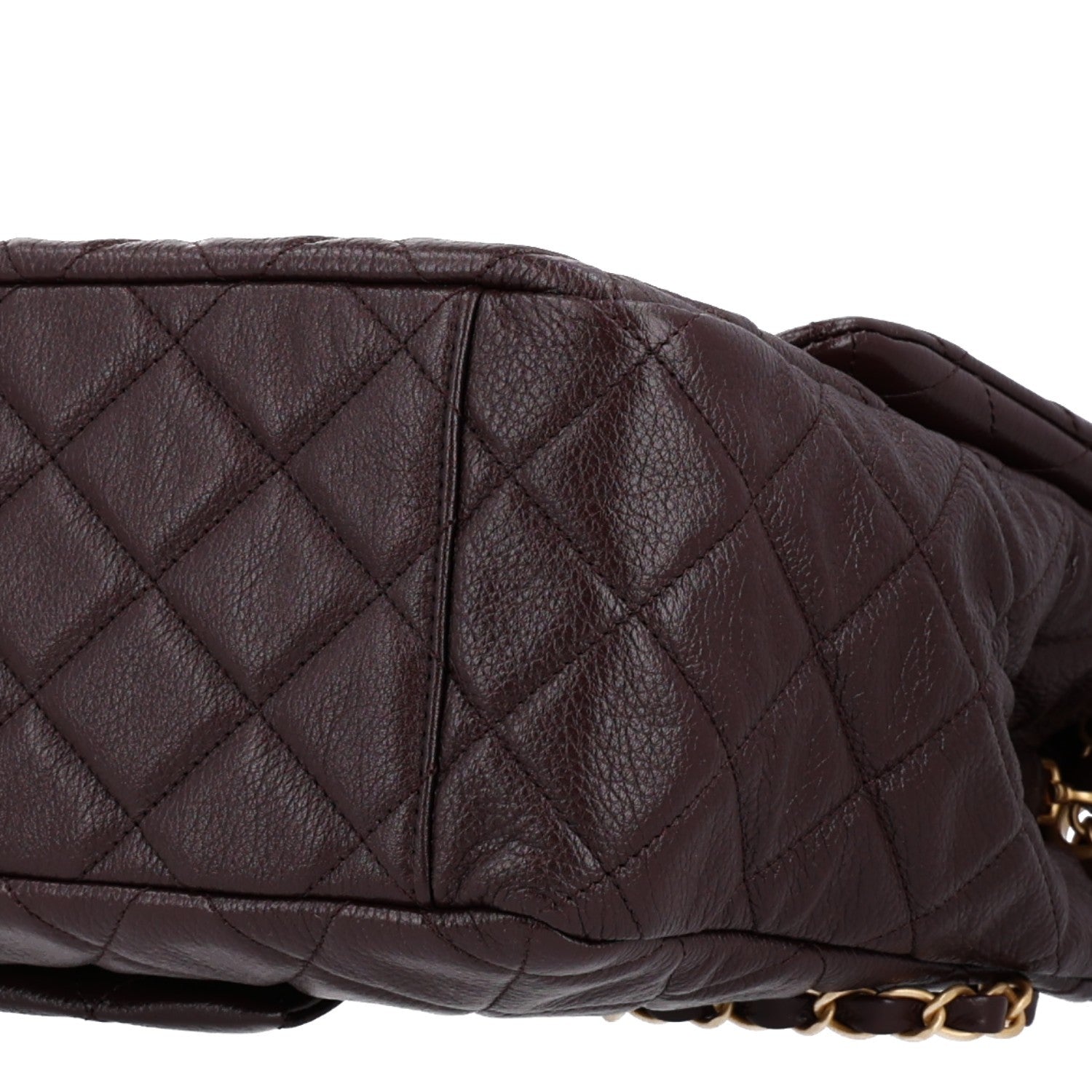 Chanel Grained Calfskin Quilted XXL Travel Flap Bag Burgundy 11 of 11