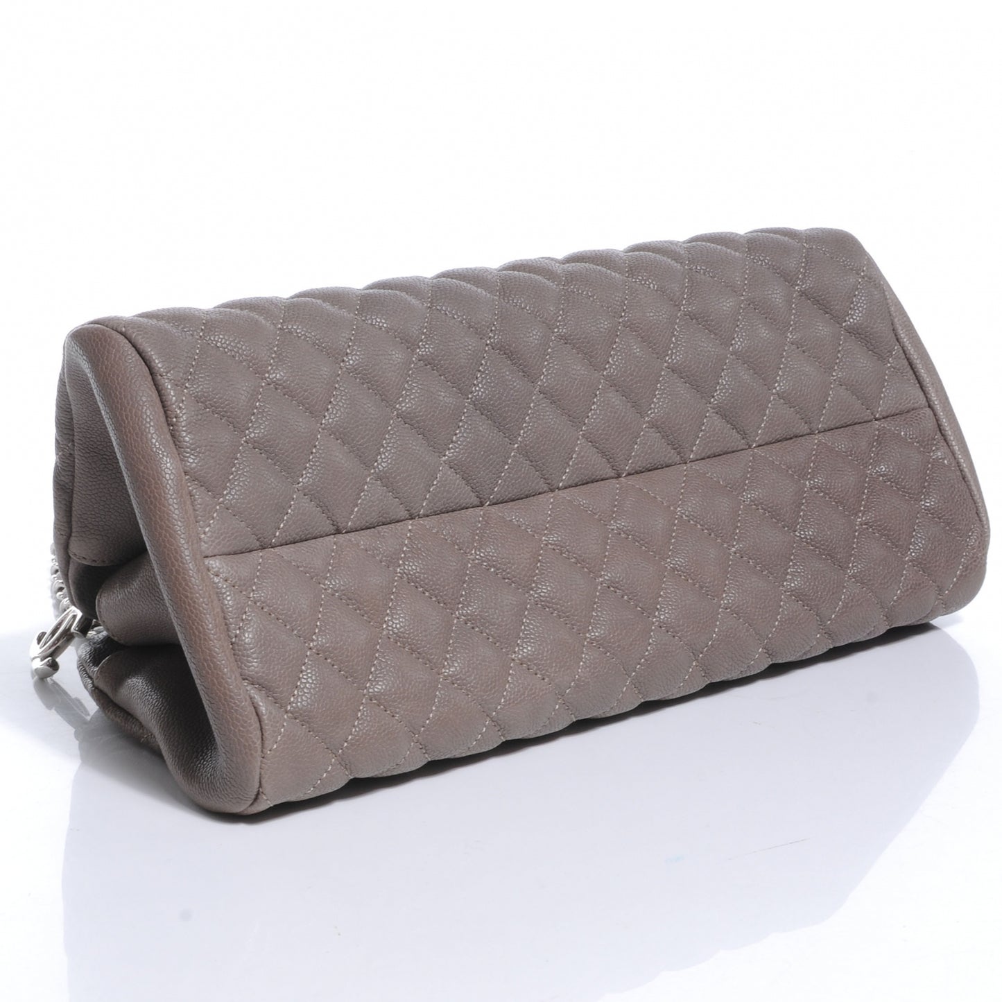 Caviar Quilted Medium Just Mademoiselle Grey