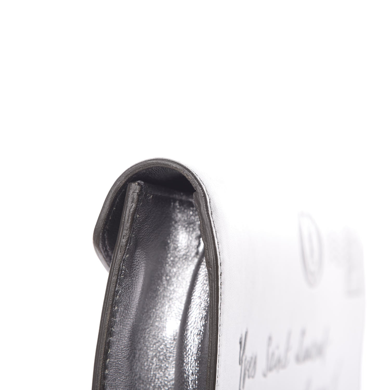 Saint Laurent Metallic Calfskin Y-Mail Clutch Silver 8 of 10