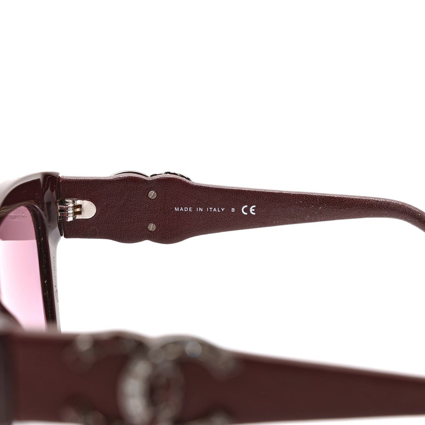 Acetate Square Cat Eye CC Sunglasses 5456-Q-B Red