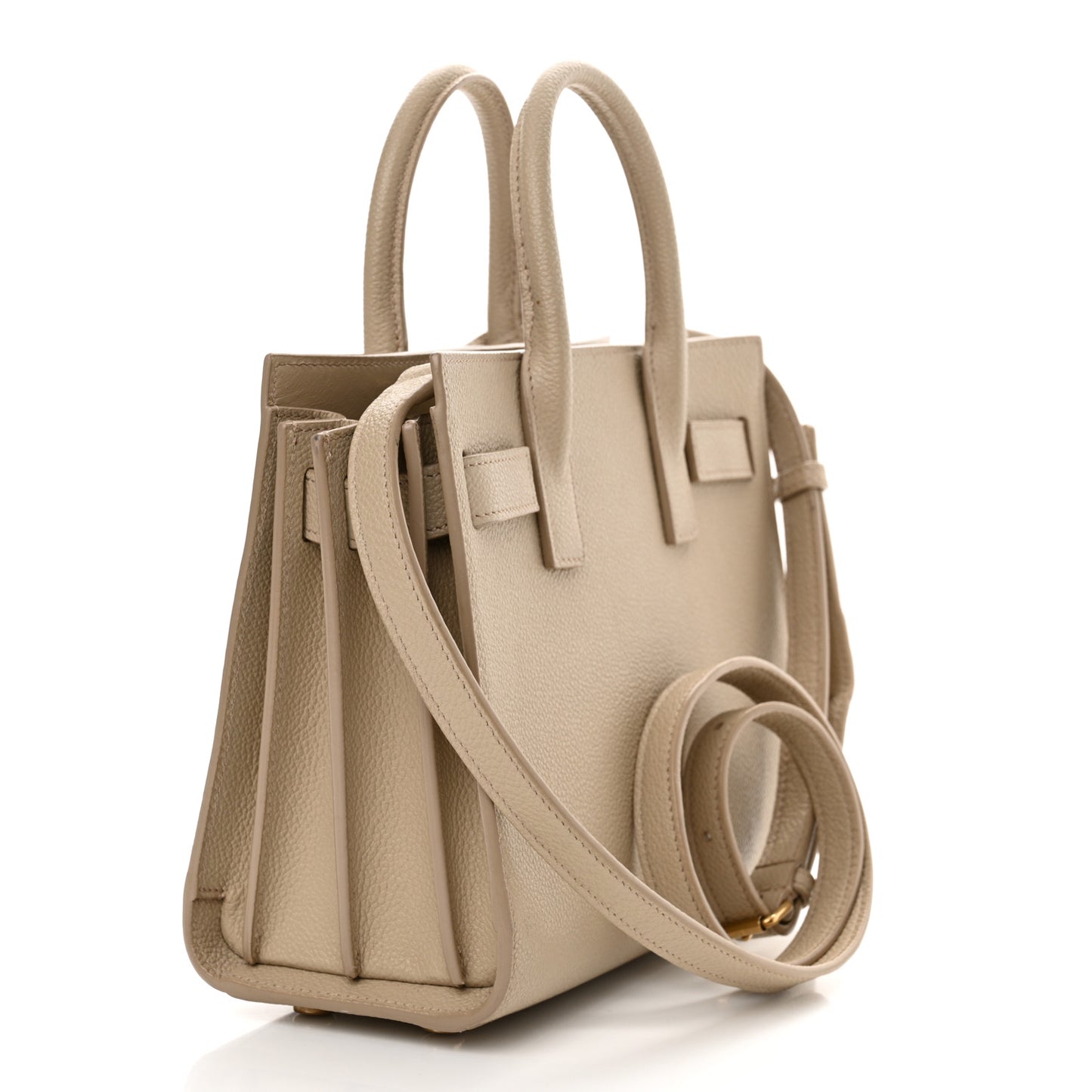 Grained Calfskin Nano Sac De Jour Sea Salt