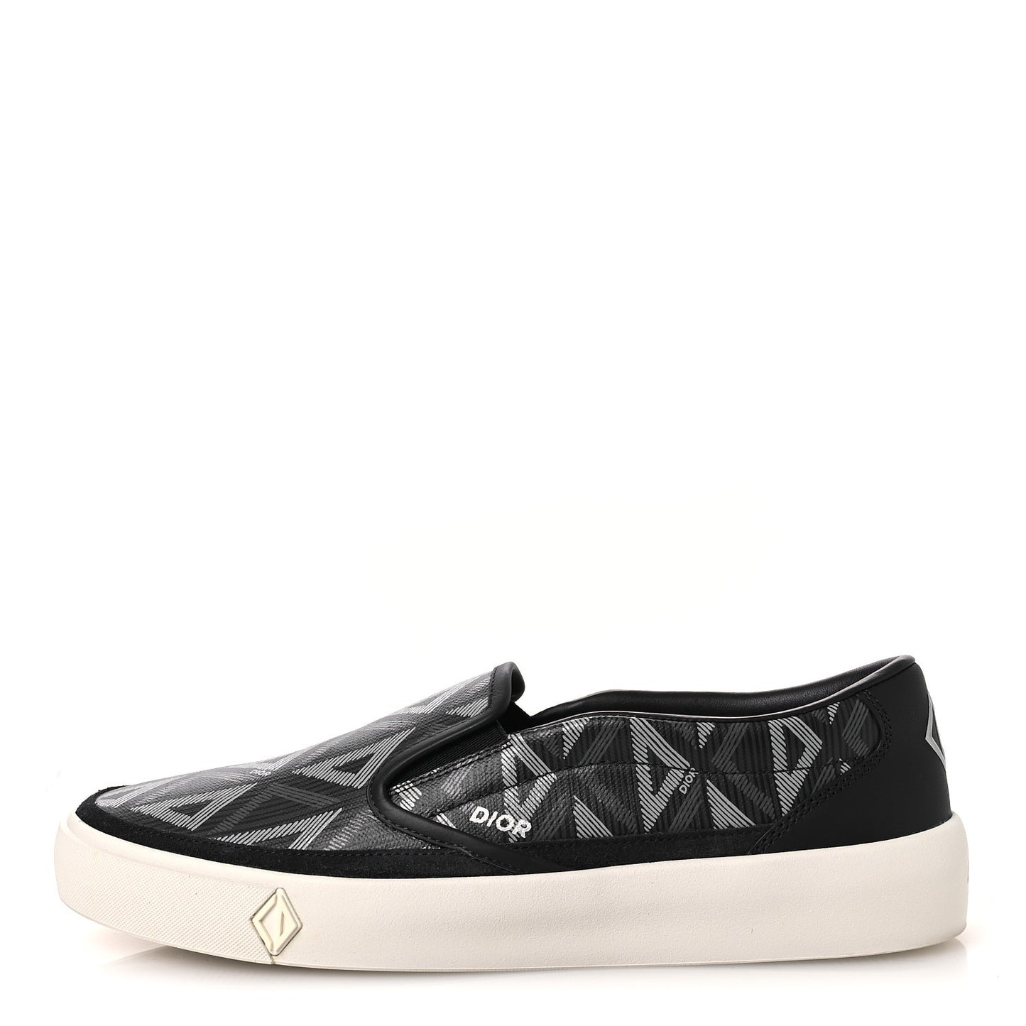 Canvas CD Diamond Mens Slip On Sneakers 41 Navy