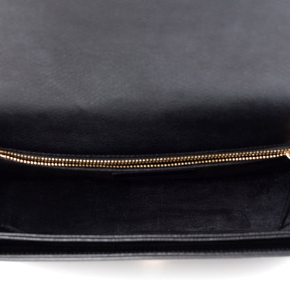 Saint Laurent Textured Calfskin Medium Classic Monogram Universite Bag Black 5 of 8