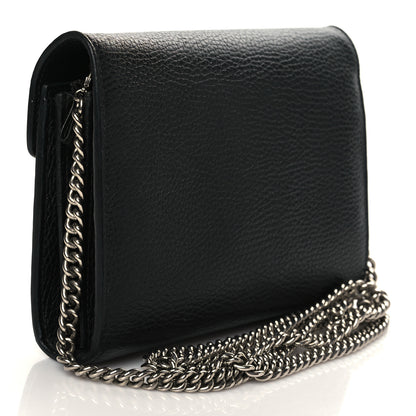 Gucci Calfskin Mini Dionysus Chain Wallet Black 3 of 11