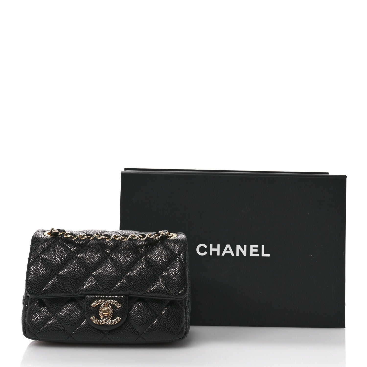 Chanel Grained Lambskin Quilted Mini Flap Black 11 of 11