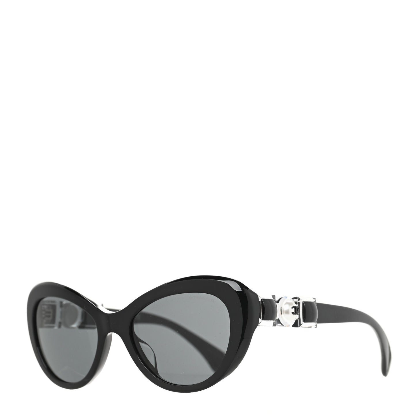 Acetate Pearl Butterfly Sunglasses 5445-H-A Black
