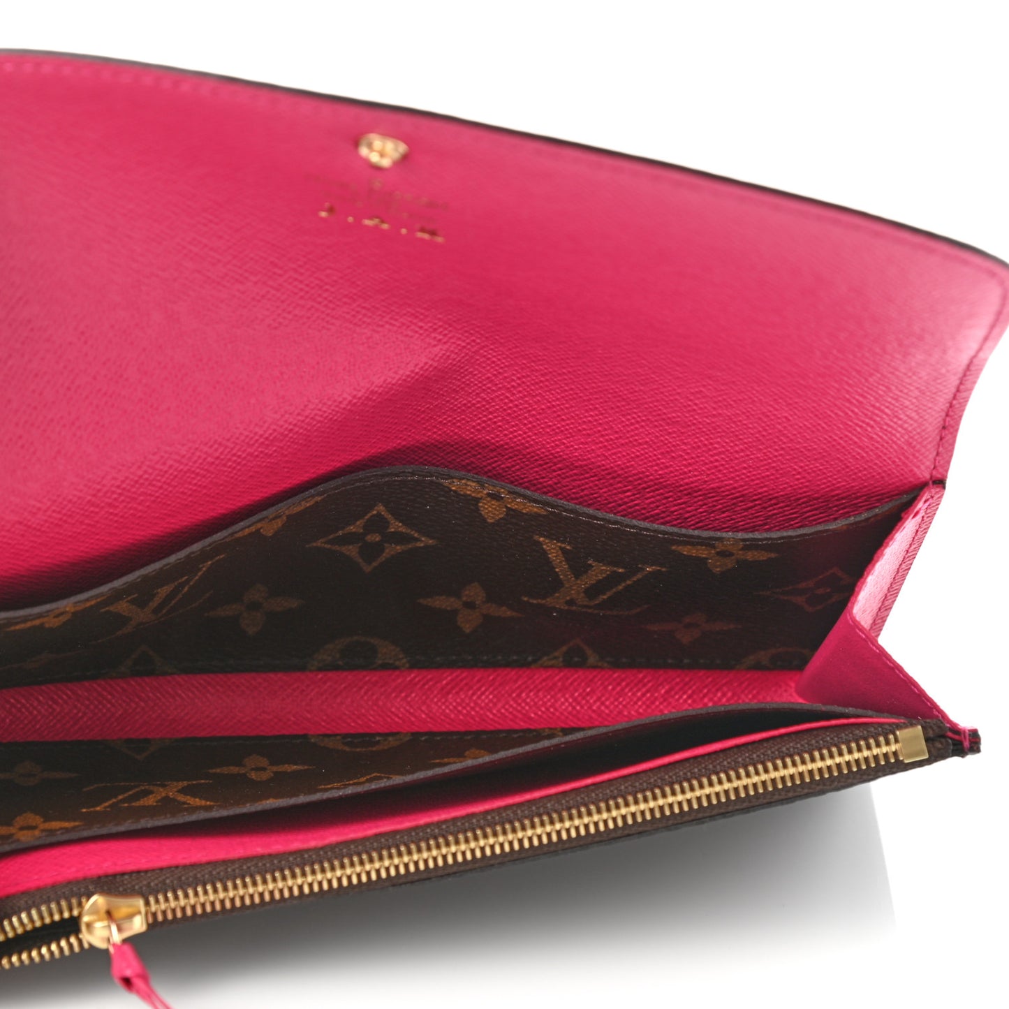 Monogram Emilie Wallet Fuchsia
