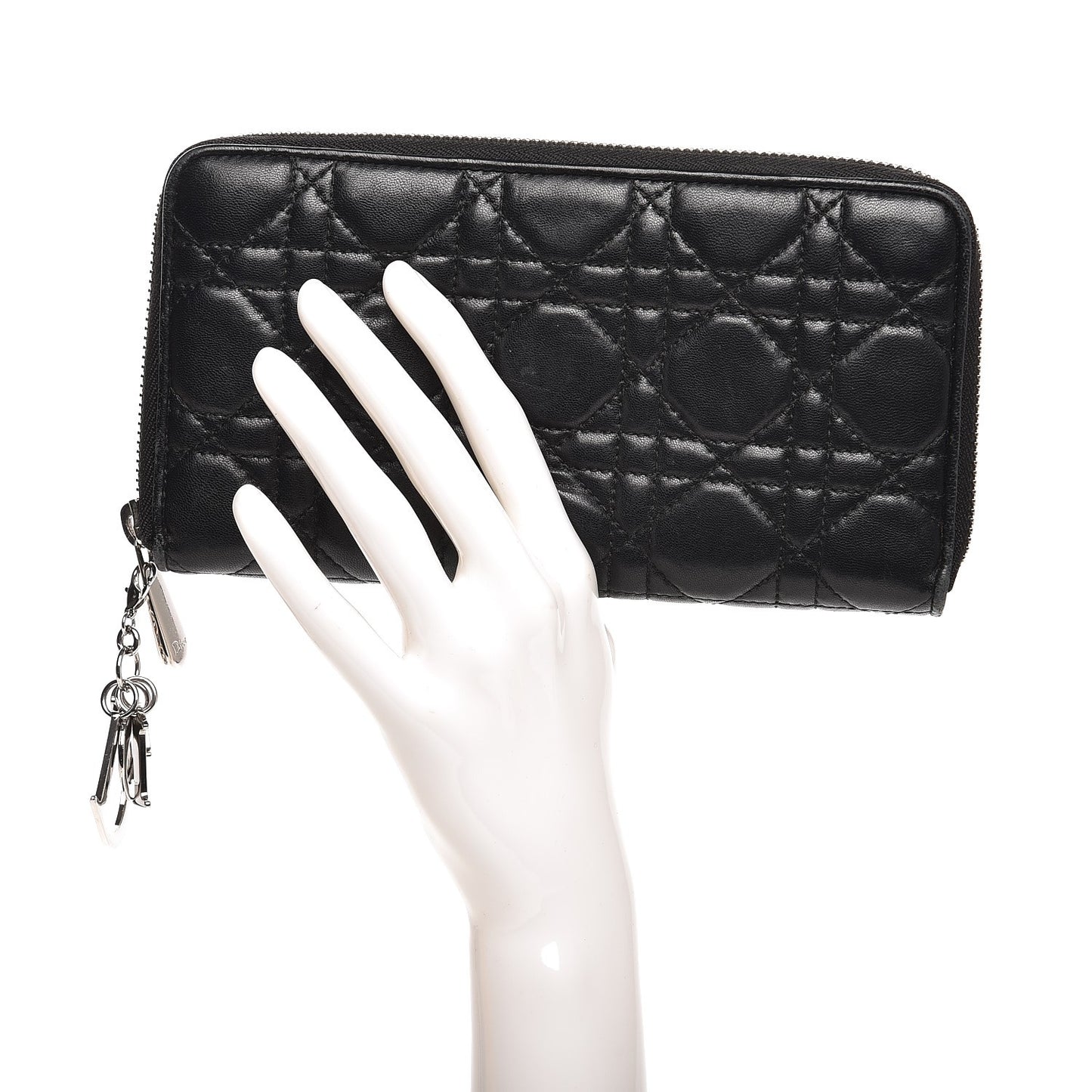 Lambskin Cannage Voyageur Wallet Black