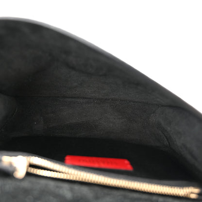 Valentino Garavani Pebbled Calfskin Rockstud Side Slip Crossbody Black 5 of 9