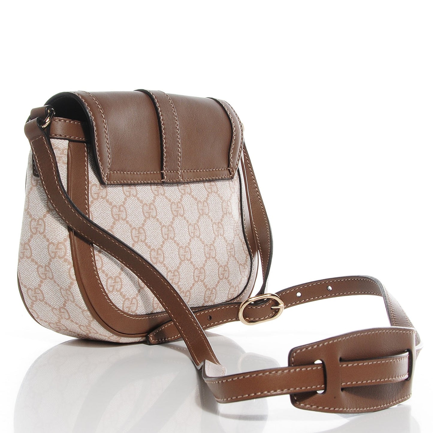 GG Supreme Monogram Small Nice Messenger Bag Brown