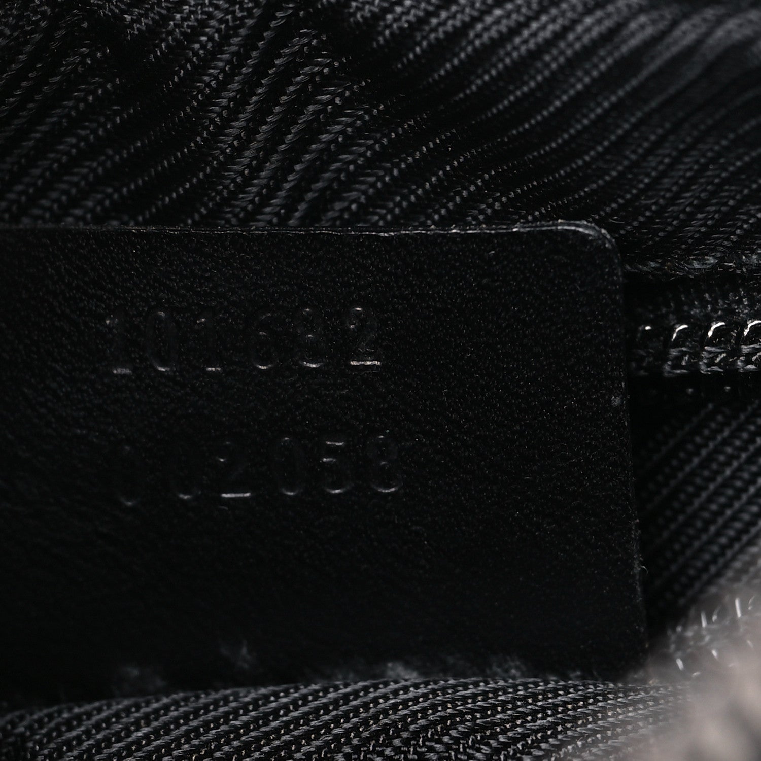Gucci Denim Monogram Shoulder Bag Black 7 of 10