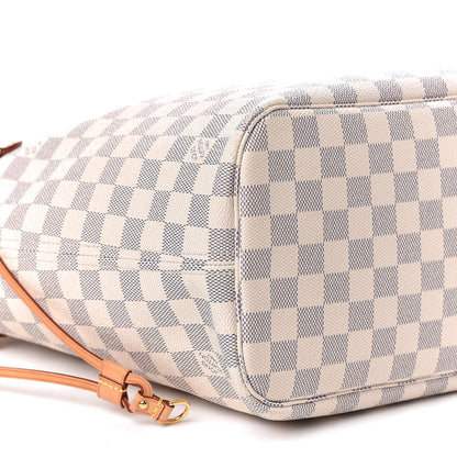 Louis Vuitton Damier Azur Neo Neverfull MM Rose Ballerine 9 of 10