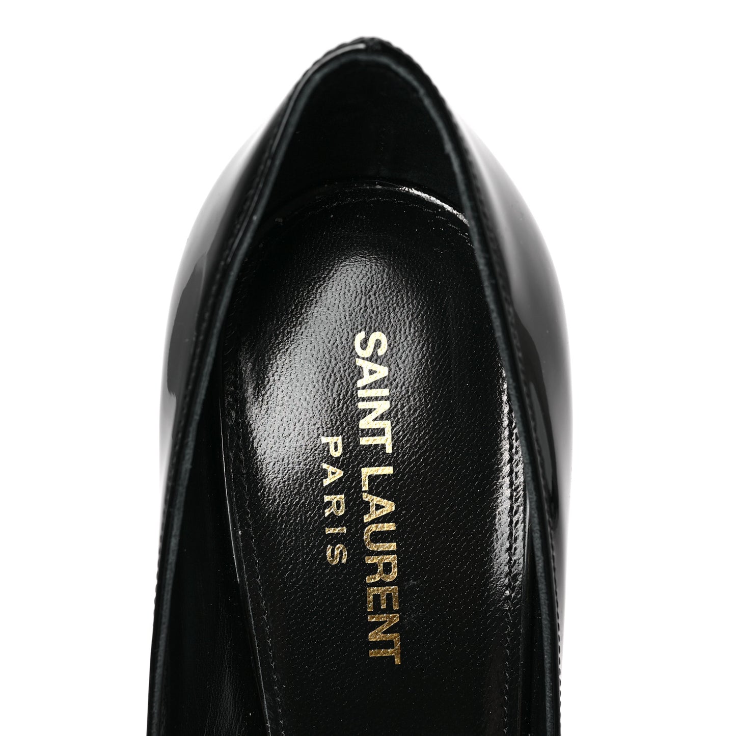 Patent Calfskin Zoe 85 Pump 38.5 Black