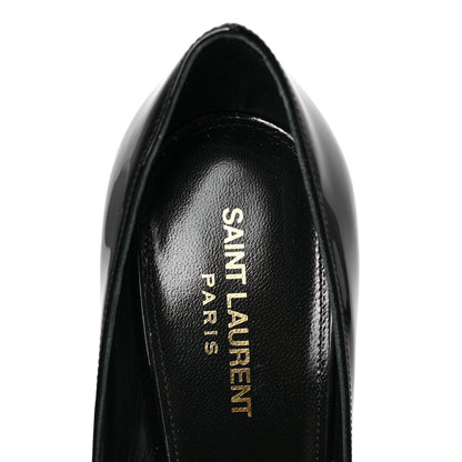 Saint Laurent Patent Calfskin Zoe 85 Pump 38.5 Black 7 of 8