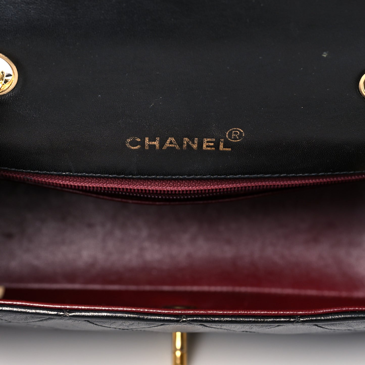 Lambskin Quilted Small Single Flap Black