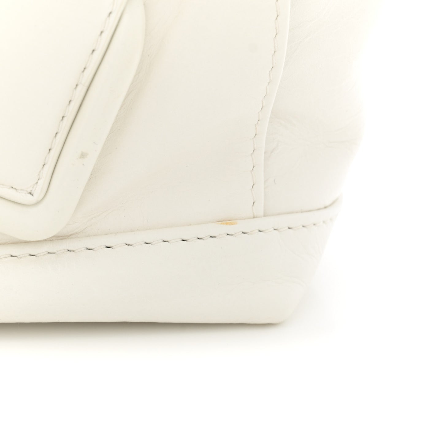 Paper Calfskin Maxi Intrecciato Mini Arco Slouch Plaster