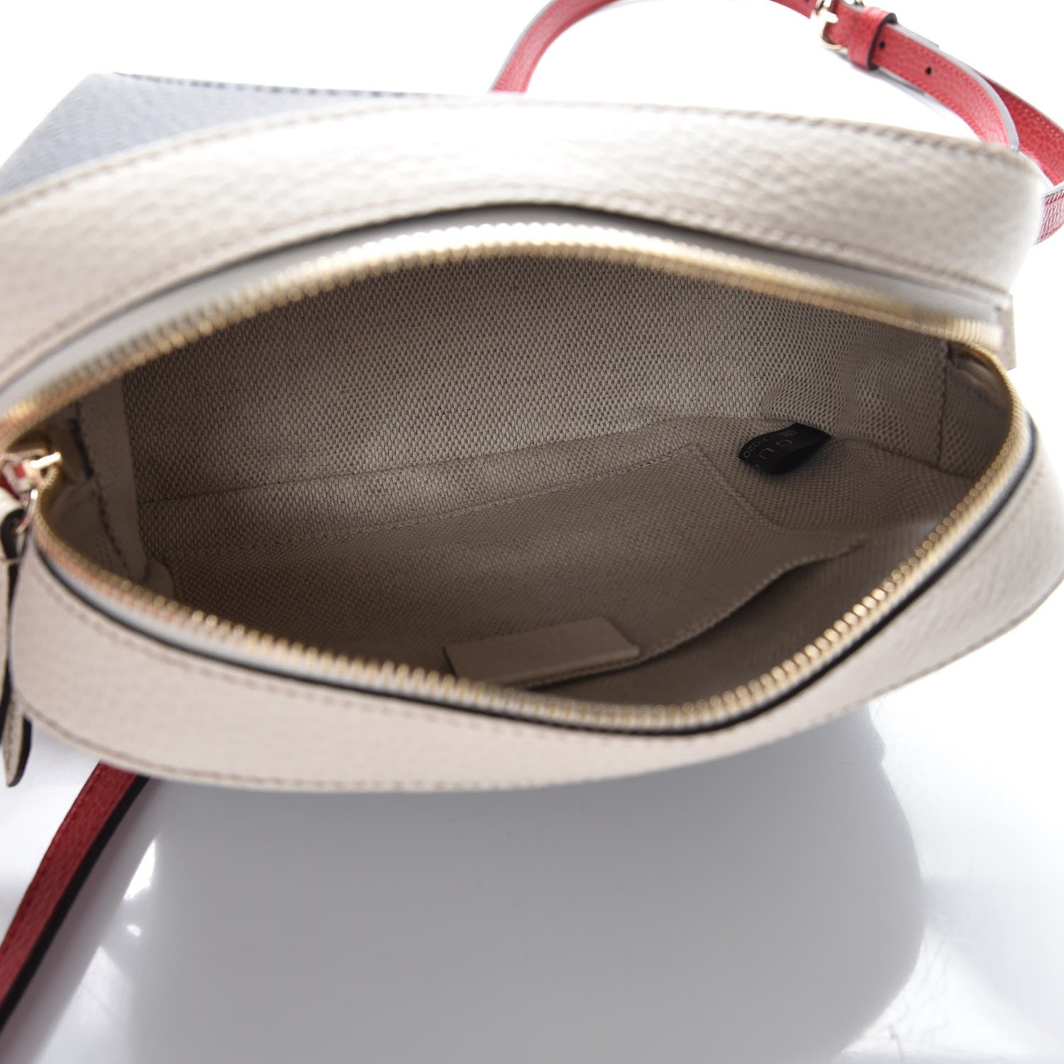 Gucci Dollar Calfskin Small Soho Disco Bag Blue Hibiscus Red Mystic White 5 of 7