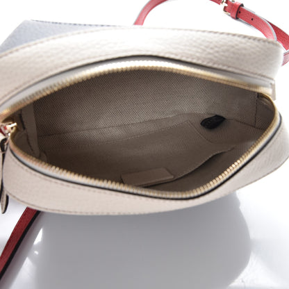 Gucci Dollar Calfskin Small Soho Disco Bag Blue Hibiscus Red Mystic White 5 of 7