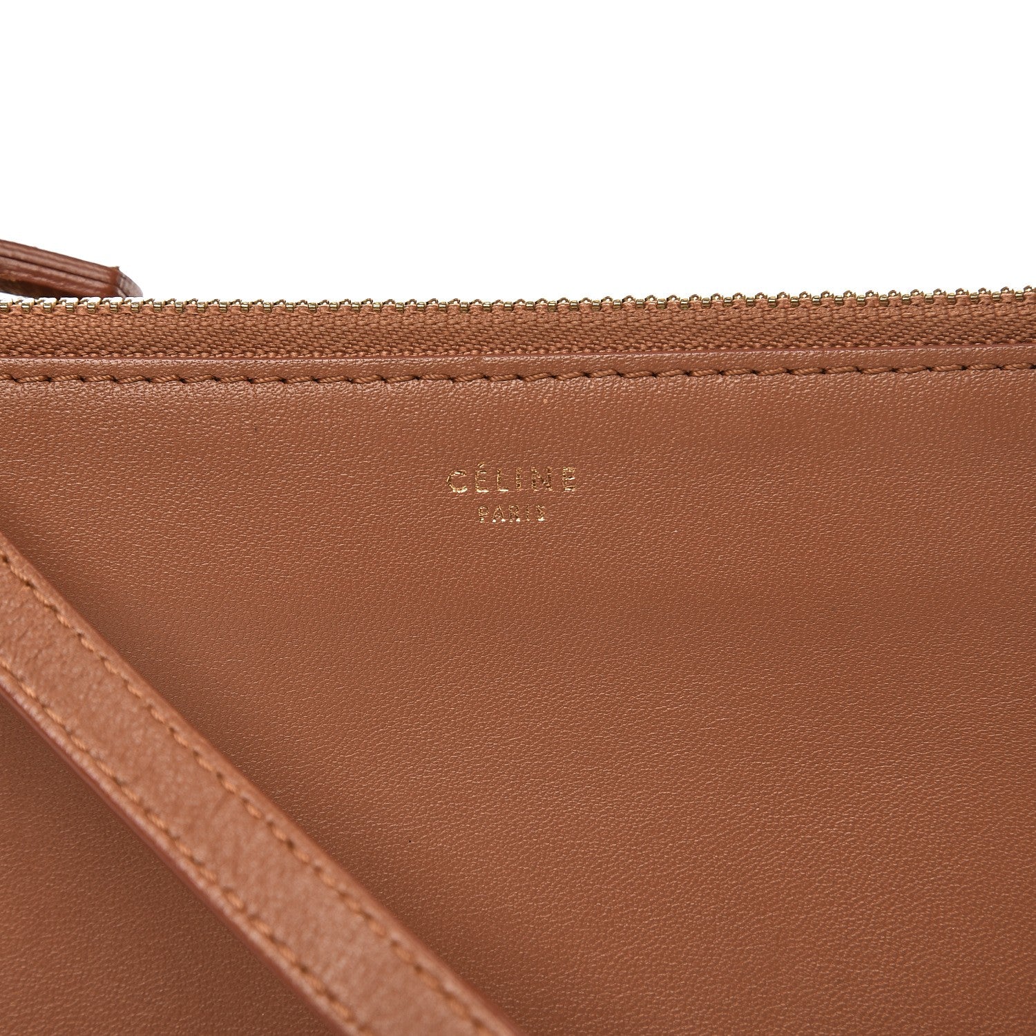 Celine Lambskin Small Trio Crossbody Bag Tan 6 of 11