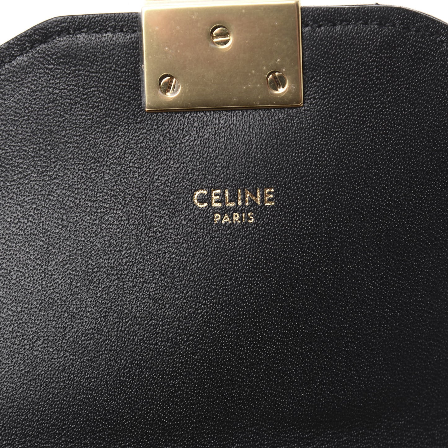 Calfskin Quilted Medium C Bag Black Beige