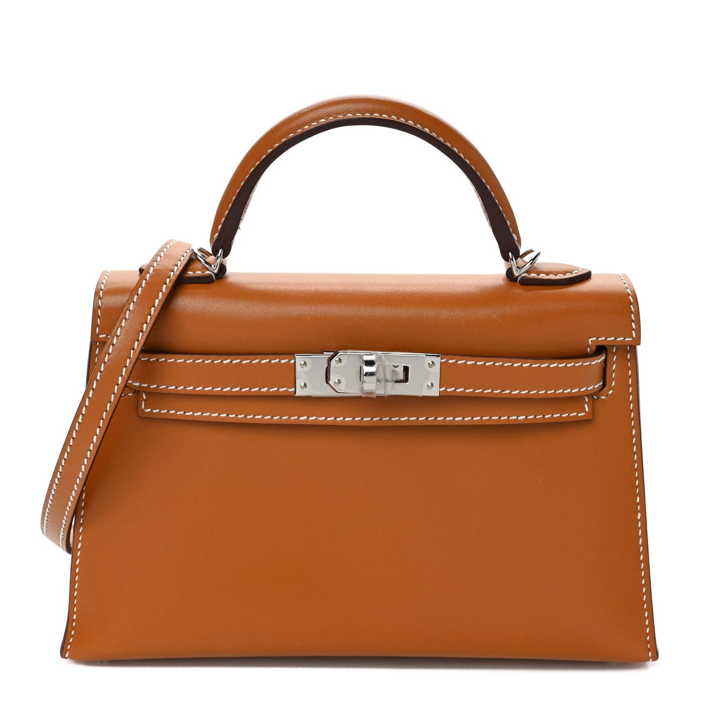 Veau Butler Mini Kelly Sellier 20 Natural Sable