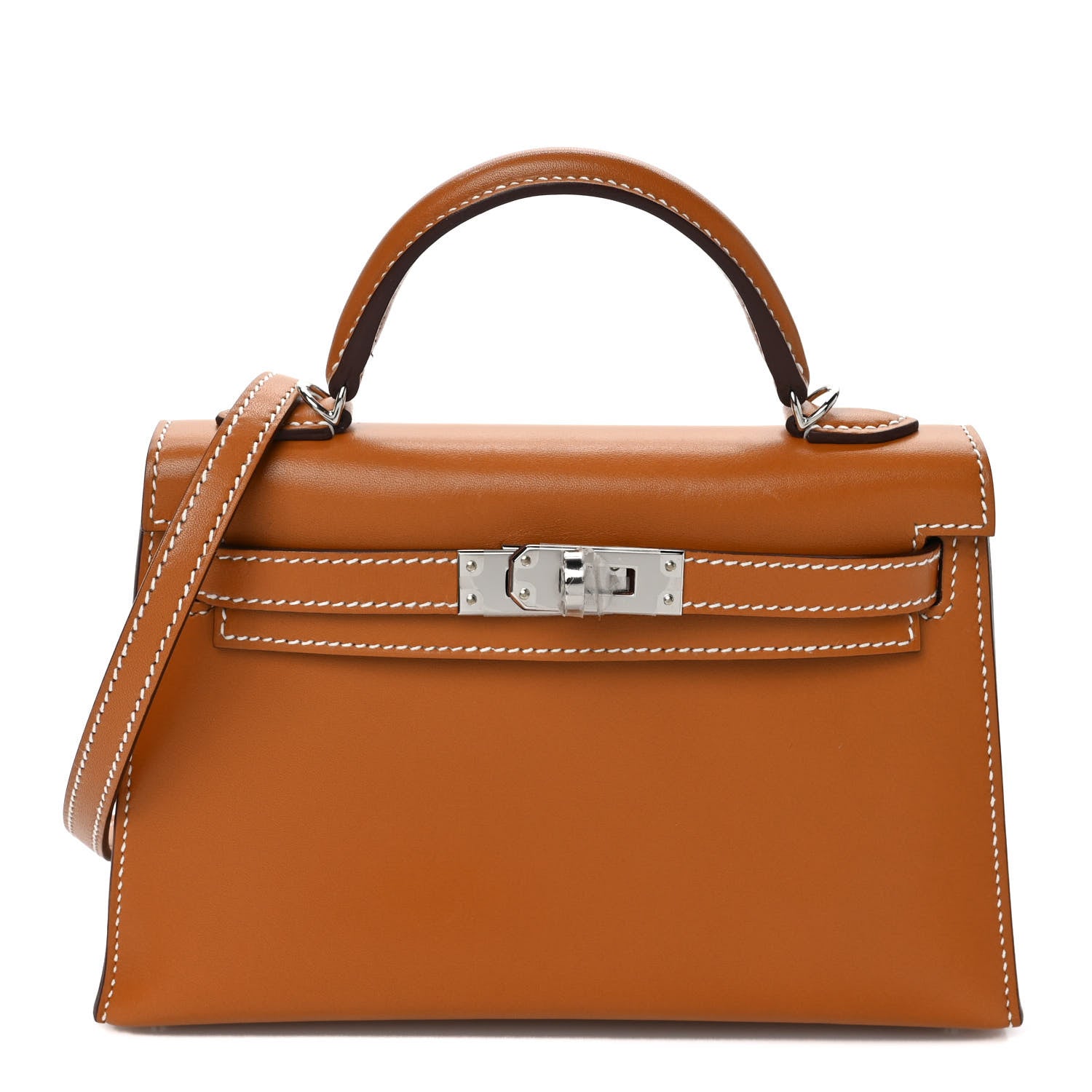 Hermes Veau Butler Mini Kelly Sellier 20 Natural Sable 1 of 9