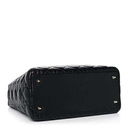 Christian Dior Lambskin Cannage Medium Lady Dior Black 4 of 18