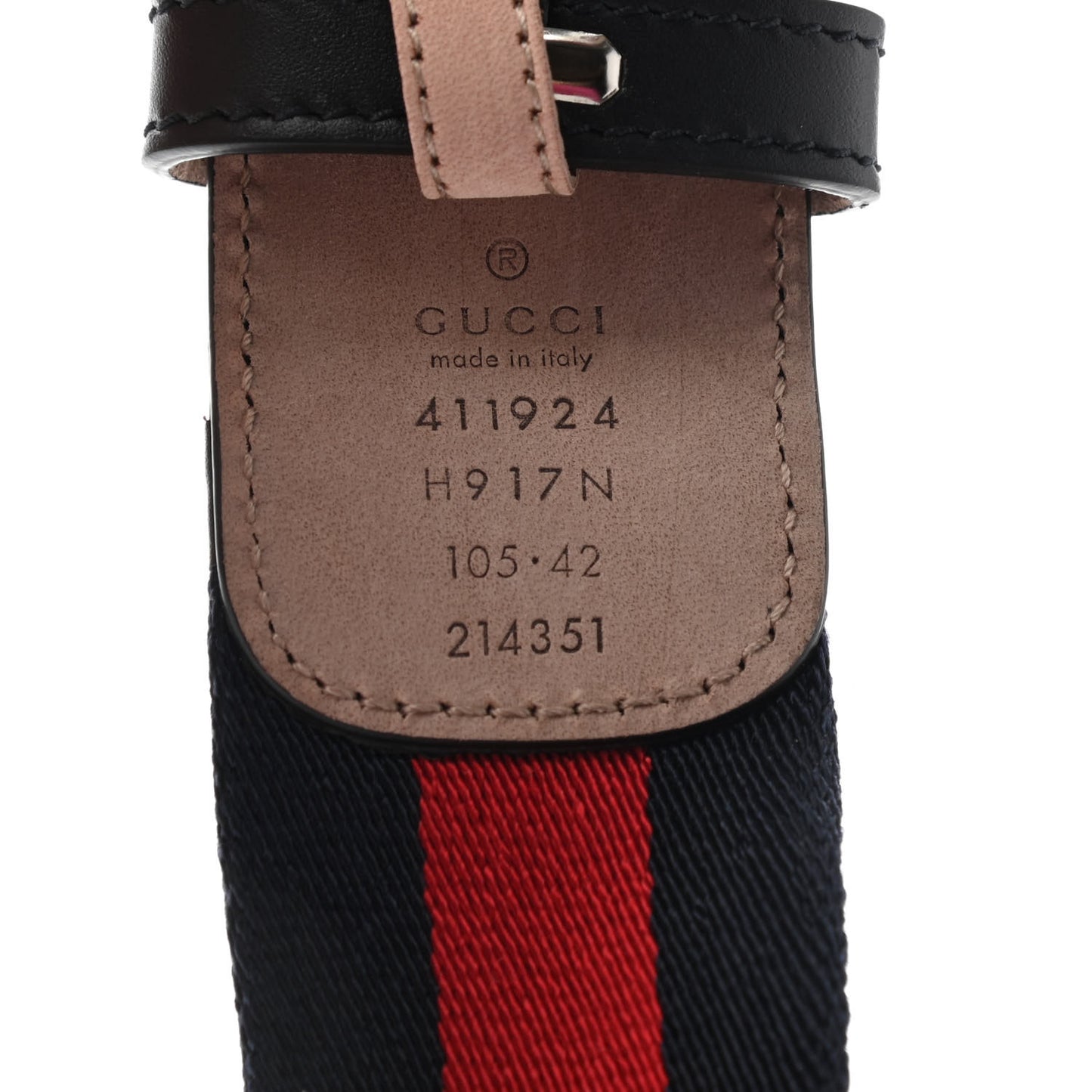 Canvas Web Interlocking G Belt 105 42 Navy