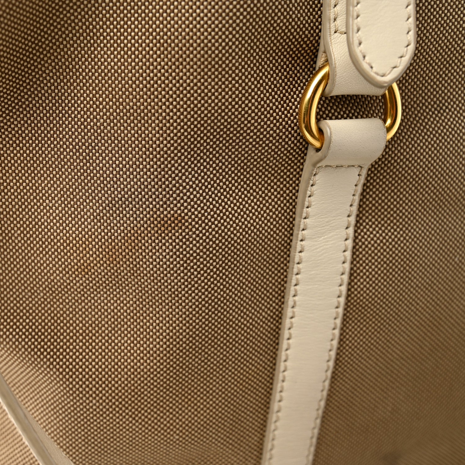 Prada Jacquard Logo Tote Corda Talco 12 of 14